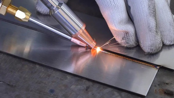 Precision handheld fiber laser welding in action